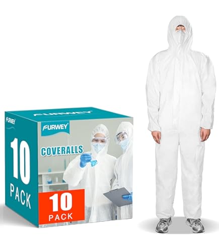 DuPont TY127S Tyvek Fabric Protective Coverall with Hood