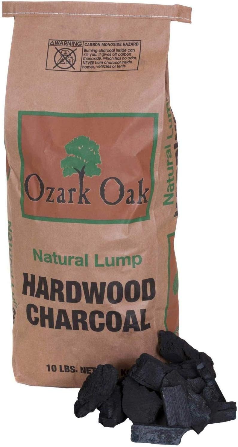 Ozark Oak Premium Natural Hardwood Lump Grill and Smoker Charcoal Briquettes, 10-Pound Bag