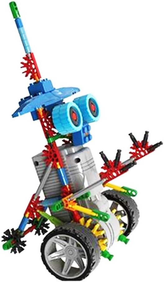 DIY Robot Building Sets - Robotics Educational Learning Blocks for Kids - Battery Operated Motor Science Toys - Construction Bricks Robot Kits for Preschool Children - Best Walking Toy Robot