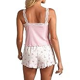 Karnigafan Sexy Pajamas For Women Lace Pajamas Cute Pajama Sets For Women Cami Pajama Set Women's Pajama 2 Pieces