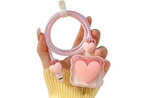 ZOSTLAND Chritmas 5 in 1 DIY 18W 20W Heart Shape Protector Data Cable USB Charger Line Earphone Wire Saver Organizer Compatib