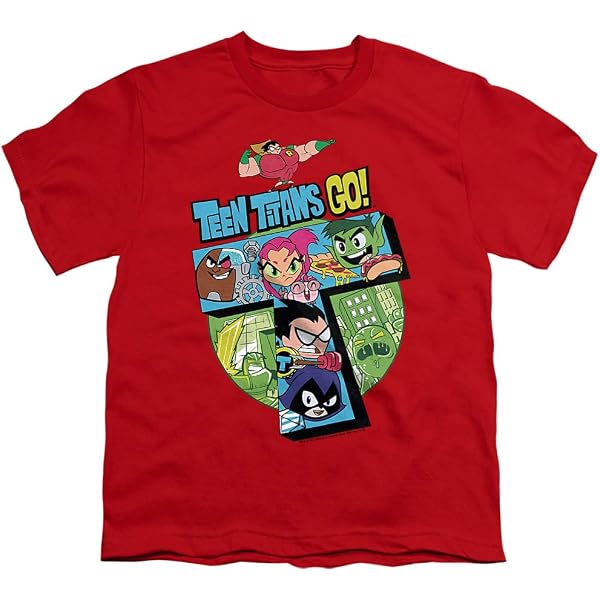 Popfunk Youth Flash Lightning Bolt Logo T Shirt For Boys (Size 4T, Red