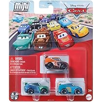 Disney Carros Mini Racers pacote com 3 (Grc Racers 2 Shu Todoroki