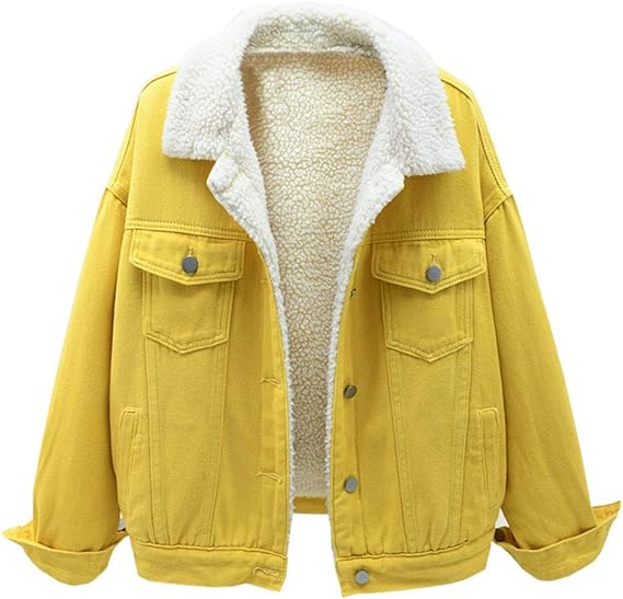 yellow trucker jacket