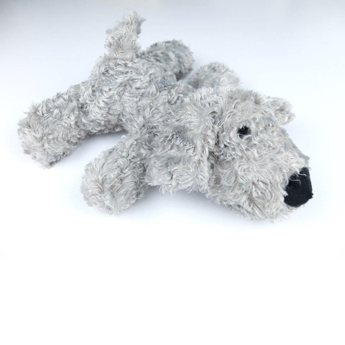 Billipets 20cm Premium Soft Plush Squeaky Puppies. Natural premium cotton. Dog Toys for Small & Medium Dogs (Grey)
