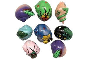 GENERIC Hermit Crab Shells.Painted Hermit Crab Shells for Home Decorations and DIY Crafts 8PC(Approx 2" Inch)