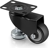 Skelang 4x 50mm Swivel Leveling Castors Adjustable Feet Wheels 150kg Load view 3