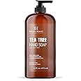 Botanic Hearth Tea Tree Liquid Hand Soap - Sulfate Free Formula - Multi Purpose Hand Wash with Aloe Vera and Premium Grade Tea Tree Oil, Pump Dispenser - 16 fl oz