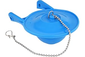 AMAYJUELONG 3 Inch Toilet Flapper Replacement, Compatible with Gerber Toilet Flapper 99-788, Toilet Bowl Stopper, 3 in. Rubber Toilet Flapper Replacement Kit, Water-Saving Toilet Flush Valve, Blue
