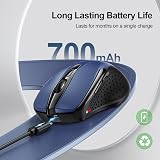 TECKNET Bluetooth Mouse Tri-Mode 4800 DPI Rechargeable Silent 6 Buttons view 2