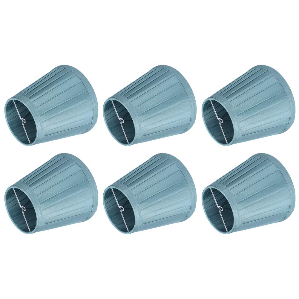 6Pcs Lampshade Kit Small Lamp Shade for E14 Compatible Lampshades Table Lamps,Chandelier Lamp Shades Small Light Shade for Ceiling Pendant Light, 5.5inch