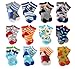 SDBING Baby's Boys Girls Toddler Cute 12-pair Thick Warm Cotton Socks (Anti-slip 1 to 3 Years Old)