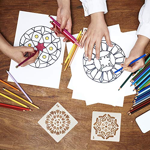 4 Mandala+Painting+Templates+Stencils+Projects