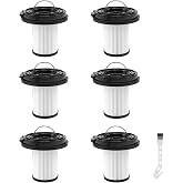 6 Pack XR Filter Fit for Bissell Cleanview XR pet 200W/300W, 3797V Series | Fits for Bissell 3789U 3789X 3797V 3797W. Filter traps 99.97% of 0.3&mu;m dust,hair