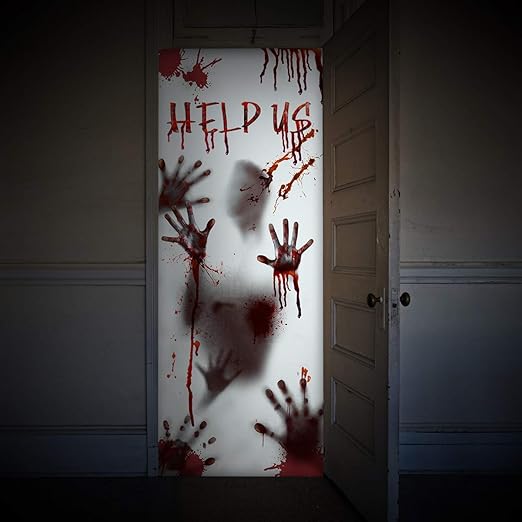 Unomor 80 35 5 Large Halloween Window Door Cover For Haunted