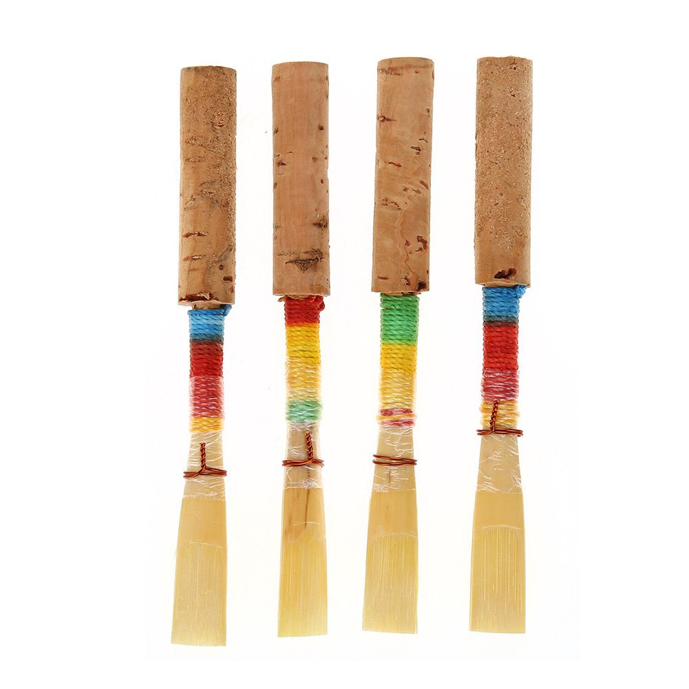 Photo 1 of 4pcs Oboe Reeds Medium Soft, Synthetic Oboe, Student Oboe Wind Instrument Replacement Parts 