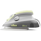 oliso M3Pro Project Steam Iron with Solemate – 1000W Ceramic Soleplate Iron and LED Light for Sewing, Quilting, Crafting, and
