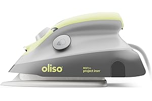 Oliso M3Pro Project Steam Iron with Solemate - for Sewing, Quilting, Crafting, and Travel | 1000 Watt Ceramic Soleplate Steam