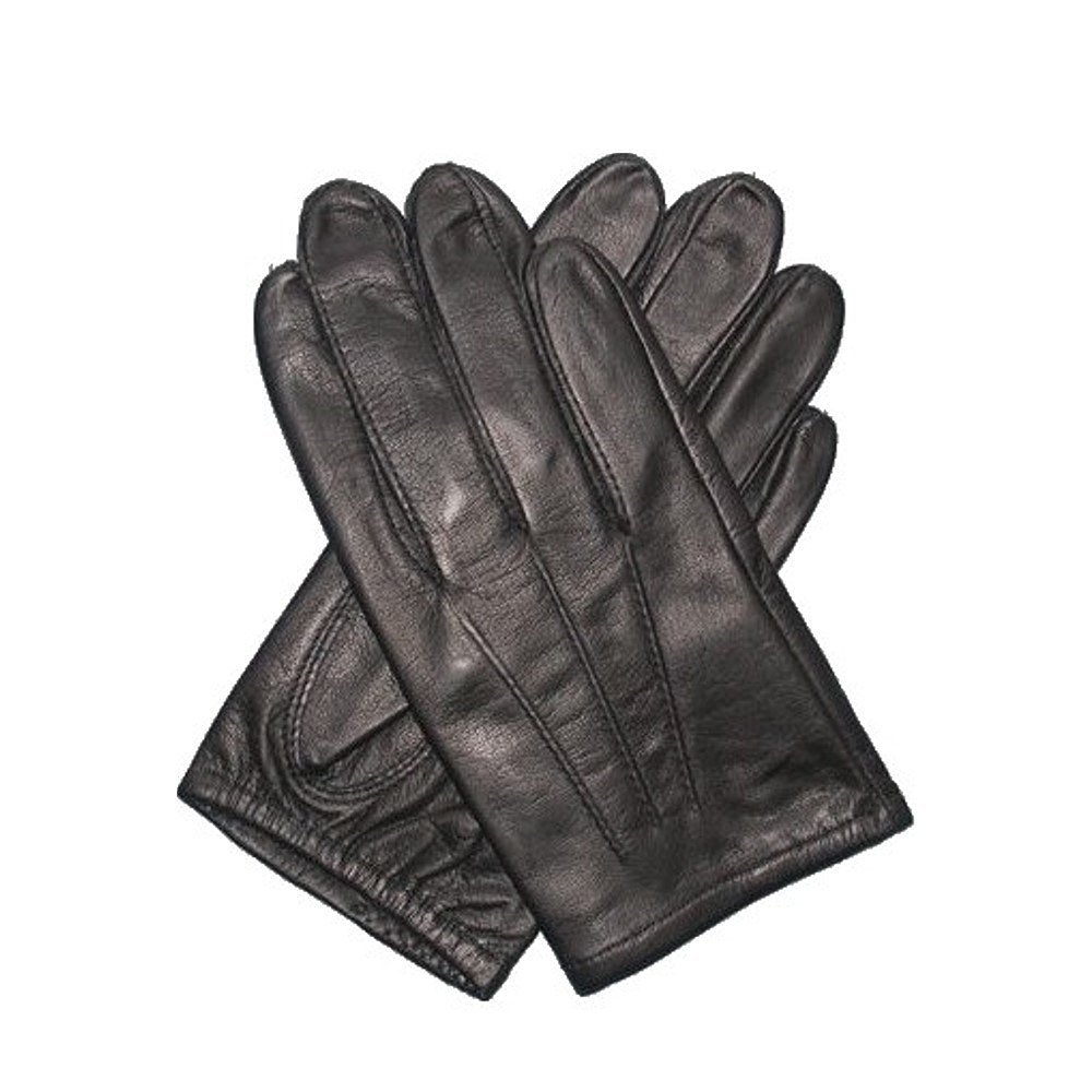 Galleon Black Leather Tactical Police Gloves Large