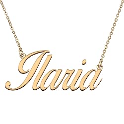 HUAN XUN Customized Custom Simple Any Name Necklace