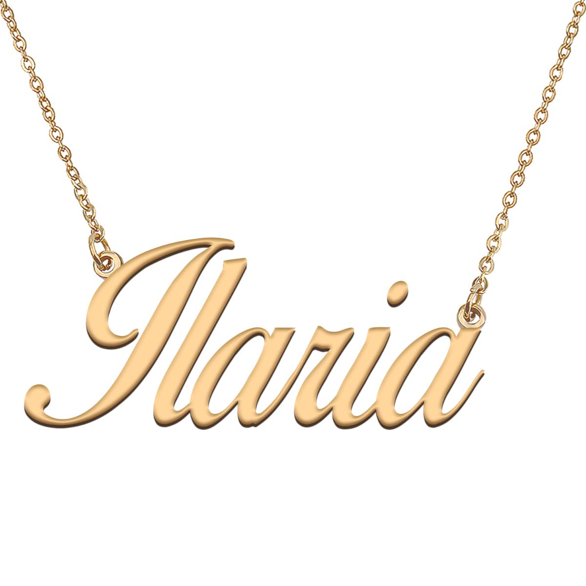 HUAN XUN Customized Custom Simple Any Name Necklace