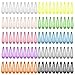 Habibee Pack of 100 Snap Hair Clips Girls Glitter Non Slip Metal Hair Barrettes for Kids Toddlers Perfect for Fine Hair Thick Hair