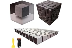 3D Wall Art Optical Illusion Corner Wall Decal, Large Removable Peel and Stick Stereoscopic Cube Sticker, Wall Art That Resha