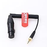 DRRI XLR 3pin female to Locking 3.5mm adapter cable