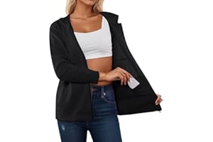 Post Mastectomy Hoodies Jacket with Drain Pockets for Women Long Sleeve Zip Up Surgery Recovery Shirt Outerwear
