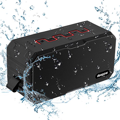 Enceinte Bluetooth Haut Parleur Bluetooth Waterproof Sans Fil Portable – Deepow 10W Enceinte Bluetooth Speaker Puissante étanche IP67 3000mAh Compatible Android iPhone TV et Autres Appareils Bluetooth
