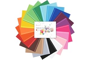 NACHLYNN 14 x 20inch Colored Tissue Paper 54 Sheets Colored Tissue Paper Bulk 20 Colors Gift Wrapping Paper for DIY Crafts De