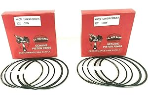 Lil Red Barn 2 Sets Piston Rings Compatible with Kawasaki FR651V FR730V FS730V FX651V FX730V 4 Stroke Engines Replaces Part # 13008-0569
