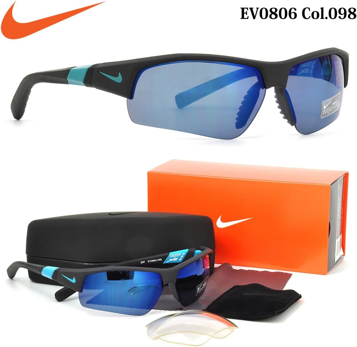 Amazon ナイキ サングラス Nike スポーツサングラス スポーツパフォーマンスを変える優れたレンズテクノロジー フレームコンセプト Ev0806 098 Show X2 Pro R ナイキ Nike スポーツサングラス