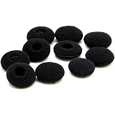 AIRSN 10 Pack Replacement Ear Foam for 18mm Earpiece,Headphone,Two Way Radio Walkie Talkie Earpiece