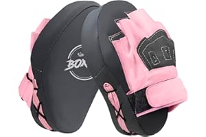 Valleycomfy Boxing Curved Focus Punching Mitts- Leatherette Training Hand Pads