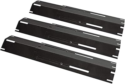 Unicook 3pc BBQ Heat Shield 29.8–53.3cm Porcelain Steel Universal Parts