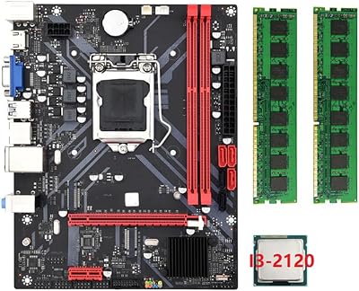 INTCHE LGA 1155 Motherboard I3-2120 CPU 16GB DDR3 1600MHz RAM USB 3.0 M.2 NVMe