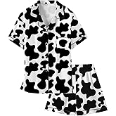 Girls & Womens Satin Pajamas Set, Silk Button-Down Sleepwear 2 Piece Nightwear, 3 Years - Women XXL