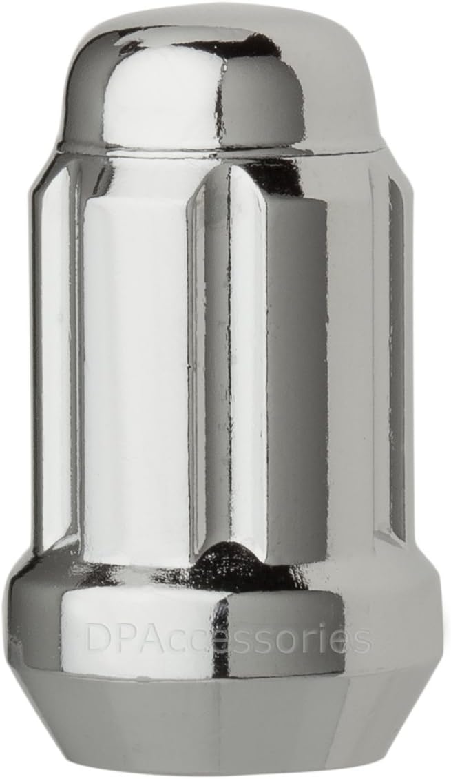 DPAccessories LCS3A6HC2CH04020 20 Chrome 12x1.5 Closed End Spline Tuner Lug Nuts for Aftermarket Wheels Wheel Lug Nut: Automotive