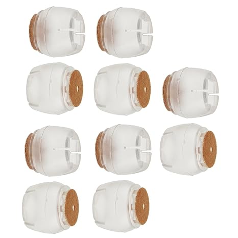 Magicdeal 10 Pieces Chair Leg Caps Silicone Table Covers Pads Round Base 45-50mm