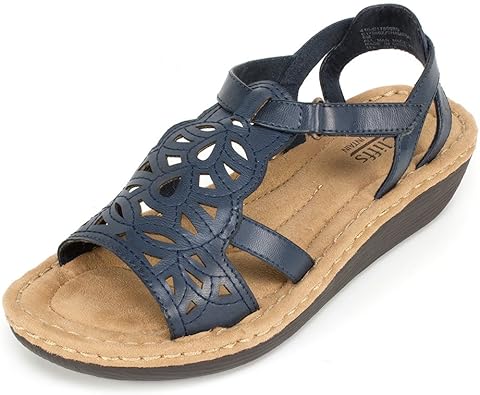 white mountain navy sandals