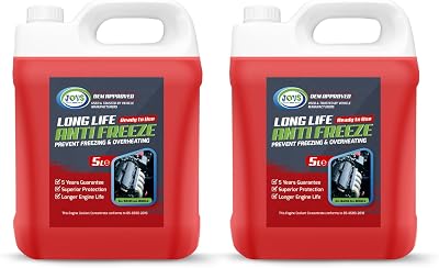 JOVS Antifreeze Engine Coolant Red 10L (2x5L) All-Year Protection