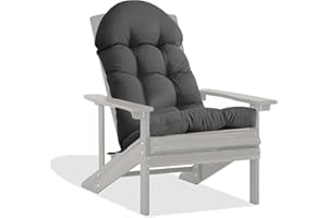 ANGICIE Adirondack Chair Cushion, Waterproof Weather Resistant Cushions for Adirondack Chair Thickened High Back Rocking Chai