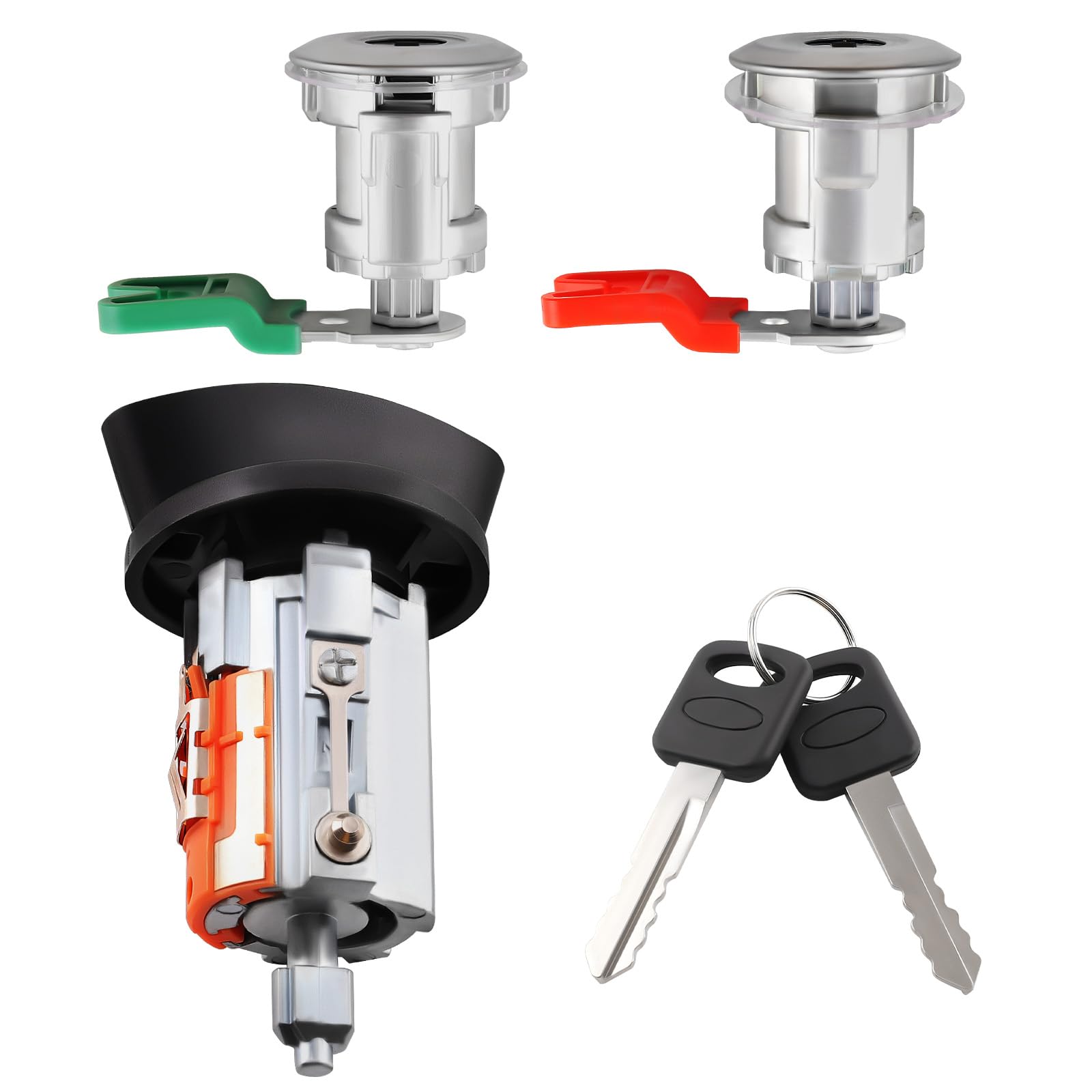 Photo 1 of maXpeedingrods Door Lock Cylinder & Ignition Switch Set Fit for Ford Aerostar, Explorer, Explorer Sport Trac, E-150/250/350, Ranger, Mercury Mountaineer, Replace #: LC6177, DL5886, 597638