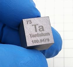 Tantalum Cube - 10mm Pure Metal Element Cubes