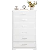 White Dresser for Bedroom, Modern Dresser with 3 Drawers and Smooth White Dresser for Bedroom, Modern Dresser with 3 Drawers and Smooth