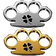 Pack of 2 Decals CAR Sticker Irish Brass Knuckles Decal Vinyl CAR Sticker | Cars Trucks Notebook Computer Laptop | Gold | Metalic, Size 7'' x 4'' inches