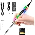 SEQURE Soldering Iron Kit - Electric Portable Soldering Iron, OLED Digital Soldering Kit, 122°F-842°F Fast Heating, Auto Sleep, 19V Adapter for Electronics, Phone Welding - T12 B2
