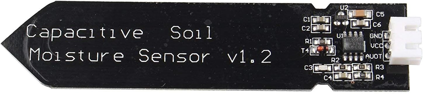 Wishiot Capacitive Analog Soil Moisture Sensor 3.3~5.5V Corrosion Resistant With Gravity 3-Pin Interface for Arduino Raspberry pi(Pack of 2) - Image 4