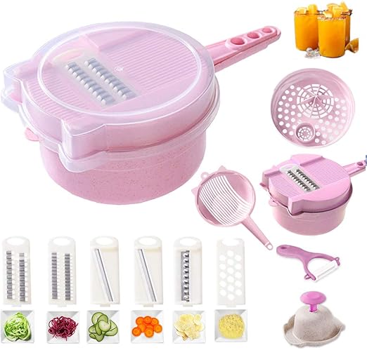 Amazon Com Allinone Vegetable Slicer Vegi Grater 11 In 1 Multi